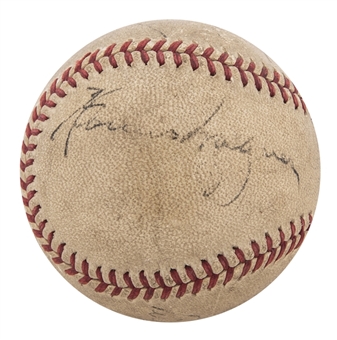Circa Early 1950s Honus Wagner and Pepper Martin Multi-Signed Baseball (Beckett)